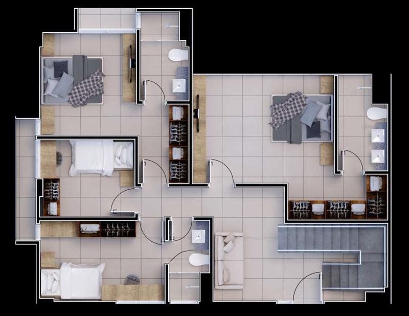 Cobertura, 4 quartos, 163 m² - Foto 3